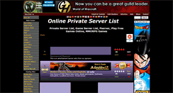 Desktop Screenshot of br.onlineprivateserver.net